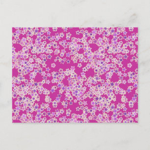 Sterren, schoppen van lila tegen magenta briefkaart