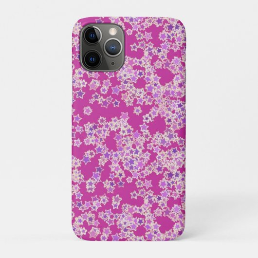 Sterren, schoppen van lila tegen magenta Case-Mate iPhone case (Achterkant)