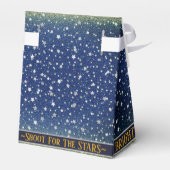 Sterren Sky Blue Galaxy Magic Party Bedankdoosjes (Achterkant)