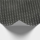 Sterren Sky Zwart Wit Nacht Krijtbord Delicaat Cadeaupapier (Hoek)