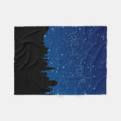 Sterren, Skyline, New York Fleece Deken (Voorkant (Horizontaal))