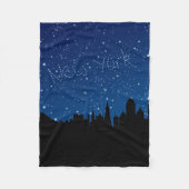 Sterren, Skyline, New York Fleece Deken (Voorkant)