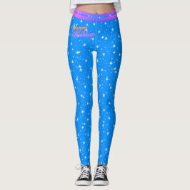 Sterren / Snowflake / Kerstmis - (bewerkbaar) Leggings