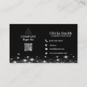 Sterren & Sparkles QR Code Visitekaartjes van 100 (Voorkant)