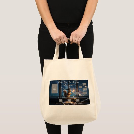 Sterren Squirrel Lerarendag Tote Tas (Voorkant (product))