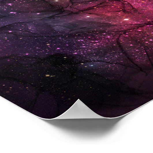 Sterren Sterren Outer Space Systeem Planetaire Pat Poster (Hoek)