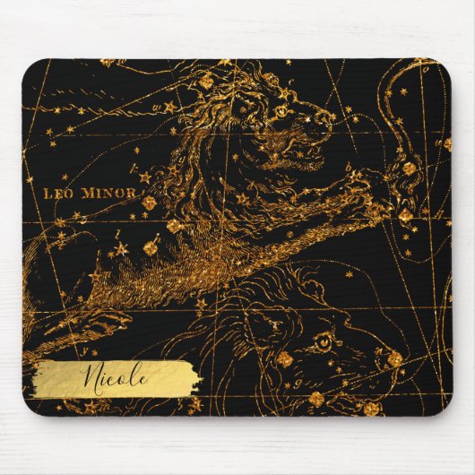 Sterren Sterren Sterra Astrological Sign LEO Lion Muismat (Voorkant)