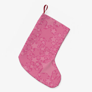 Sterren, sterren, sterren - Roze Kleine Kerstsok