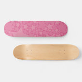Sterren, sterren, sterren - Roze Persoonlijk Skateboard (Horizontaal)