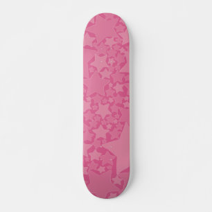 Sterren, sterren, sterren - Roze Persoonlijk Skateboard