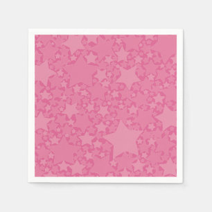 Sterren, sterren, sterren - Roze Servet