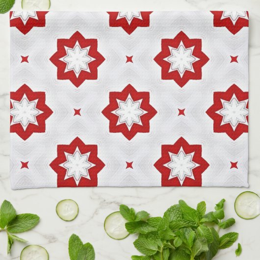 Sterren, sterren, sterren theedoek (Gevouwen)