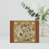 Sterren sterrenbeeld Noordelijke Hemel Astronomie Briefkaart (Staand voorkant)