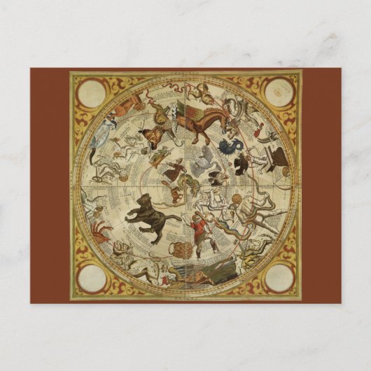 Sterren sterrenbeeld Noordelijke Hemel Astronomie Briefkaart (Voorkant)