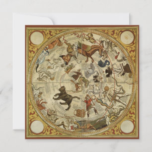 Sterren sterrenbeeld Noordelijke Hemel  Astronomie Kaart