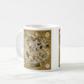 Sterren sterrenbeeld Noordelijke Hemel  Astronomie Koffiemok (Voorkant links)