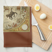 Sterren sterrenbeeld Noordelijke Hemel  Astronomie Theedoek (Quarter Fold)