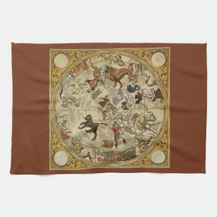 Sterren sterrenbeeld Noordelijke Hemel  Astronomie Theedoek