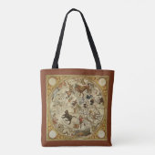 Sterren sterrenbeeld Noordelijke Hemel  Astronomie Tote Bag (Achterkant)