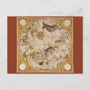 Sterren sterrenbeeld Zuidelijke Hemel  Astronomie Briefkaart