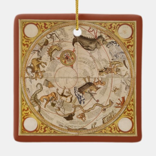 Sterren sterrenbeeld Zuidelijke Hemel  Astronomie Keramisch Ornament (Achterkant)