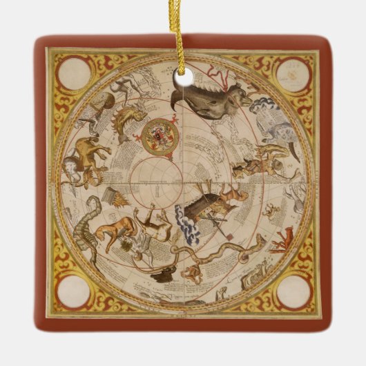 Sterren sterrenbeeld Zuidelijke Hemel  Astronomie Keramisch Ornament (Voorkant)