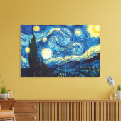 Sterren Sterrennacht van Vincent Van Gogh Canvas A Afdruk (Insitu (Woonkamer))