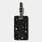 Sterren Sterrenstelsels Ruimtepatroon Bagagelabel (Voorkant verticaal)