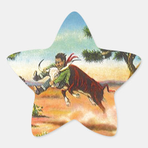Sterren Sticker Vintage Cowboy os Wrangler Rodeo