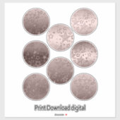 Sterren, stickers, hart, bruiloft, verloving sticker (Vel)