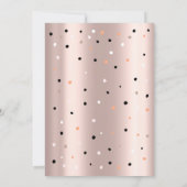 Sterren, stippen, schattige panda's, baby shower kaart (Achterkant)