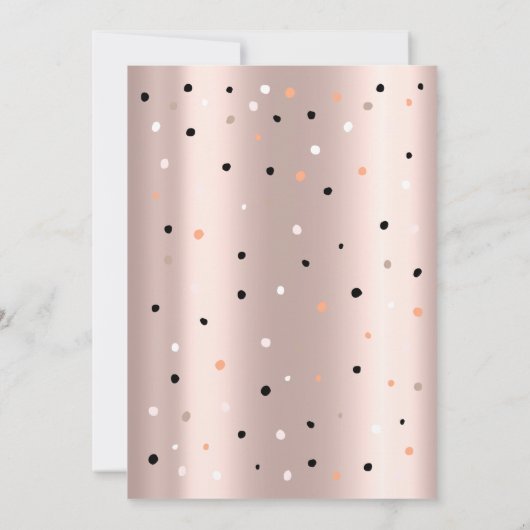 Sterren, stippen, schattige panda's, baby shower kaart (Achterkant)