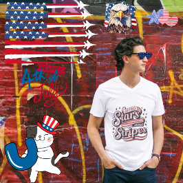  Sterren & Strepen | 4 juli Decor T-shirt