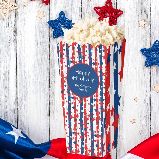 Sterren Strepen 4 juli Patriottische Popcorn Box Bedankdoosjes