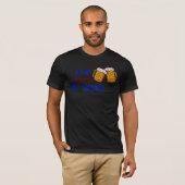 Sterren Strepen & Drankjes Grappig Patriottisch 4 T-shirt (Voorkant volledig)