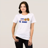 Sterren Strepen & Drankjes Grappig Patriottisch 4 Tri-Blend Shirt (Voorkant volledig)