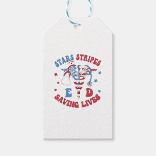 Sterren Strepen E D Redden Levens Cadeaulabel