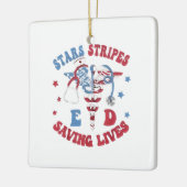 Sterren Strepen E D Redden Levens Keramisch Ornament (Links)