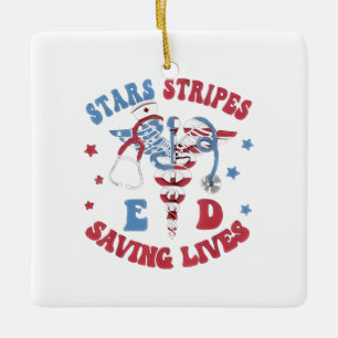 Sterren Strepen E D Redden Levens Keramisch Ornament