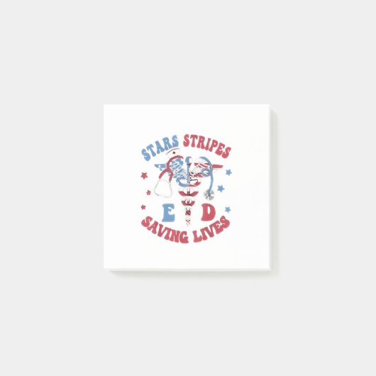 Sterren Strepen E D Redden Levens Post-it® Notes (Voorkant)