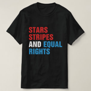 Sterren Strepen En Gelijke Rechten 4 Juli Dames T-shirt