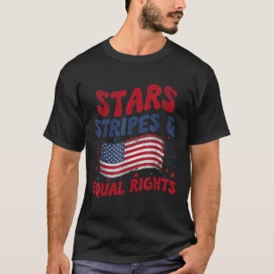 Sterren Strepen En Gelijke Rechten 4 Juli T-shirt
