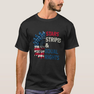 Sterren Strepen en Gelijke Rechten 4 juli Vrouwen T-shirt