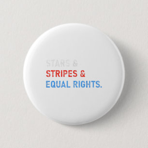 Sterren Strepen En Gelijke Rechten 4e Juli Vrouwen Ronde Button 5,7 Cm
