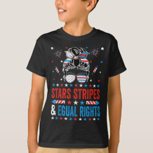 Sterren Strepen En Gelijke Rechten 4e Juli Vrouwen T-shirt