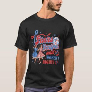 Sterren Strepen En Gelijke Rechten 4e Juli Vrouwen T-shirt