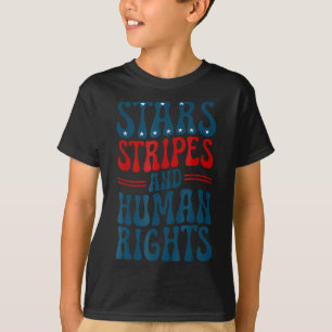 Sterren Strepen En Mensenrechten 4 juli-protest T-shirt