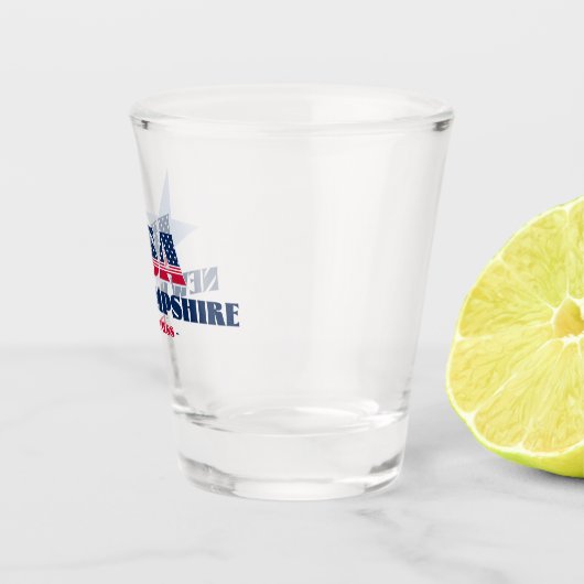 Sterren, strepen en New Hampshire Shot glas (Rechts)