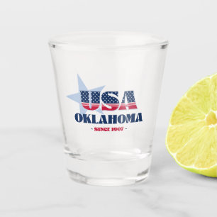 Sterren, strepen en Oklahoma 1907 Geschoten glas