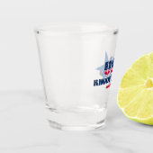 Sterren, strepen en Rhode Island 1790 Geschoten gl Shot Glas (Links)